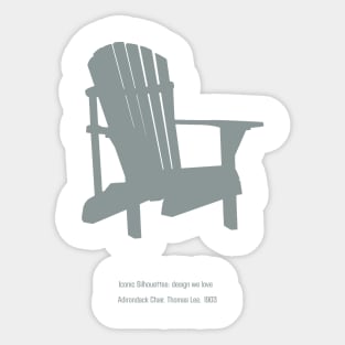 Adirondack Chair, Thomas Lee, 1903 Sticker